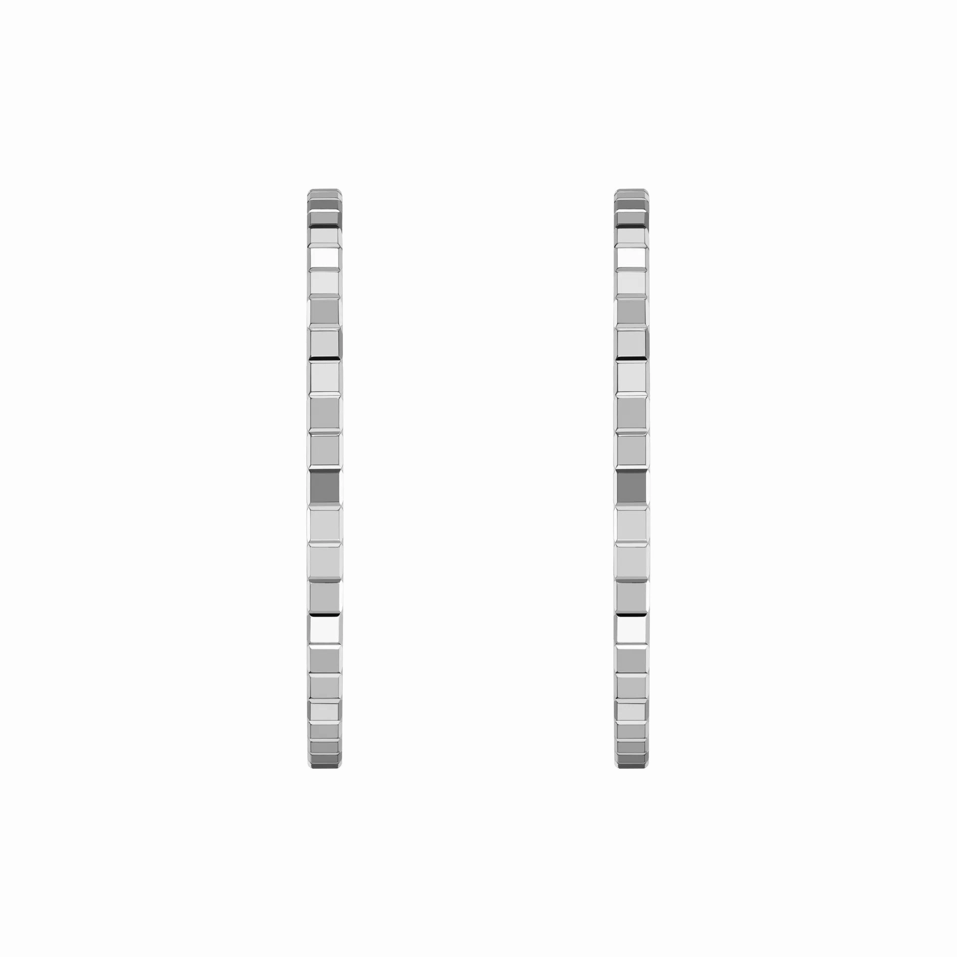 Chopard Ice Cube 18ct White Gold Hoop Earrings
