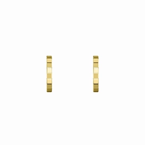 Chopard Ice Cube 18ct Yellow Gold Hoop Earrings