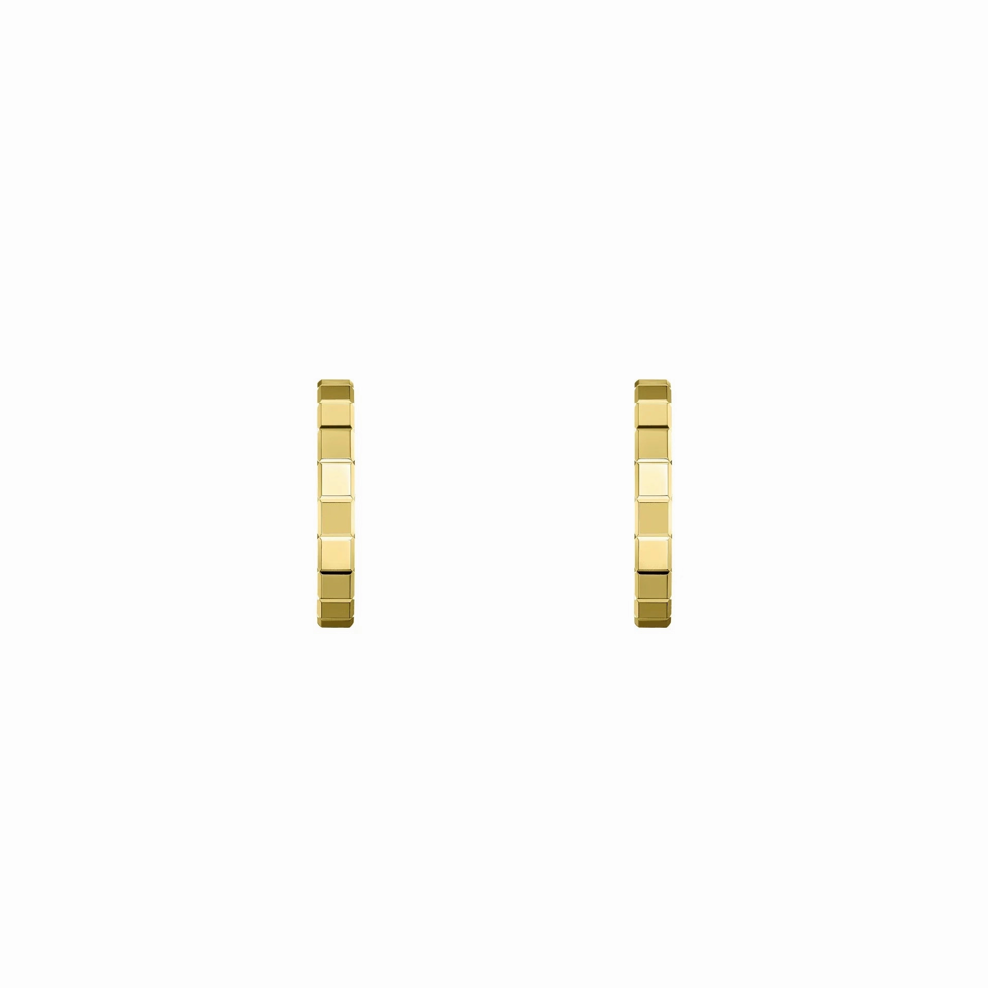 Chopard Ice Cube 18ct Yellow Gold Hoop Earrings