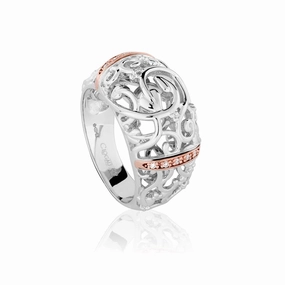 Clogau Am Byth Sterling Silver Diamond Ring D