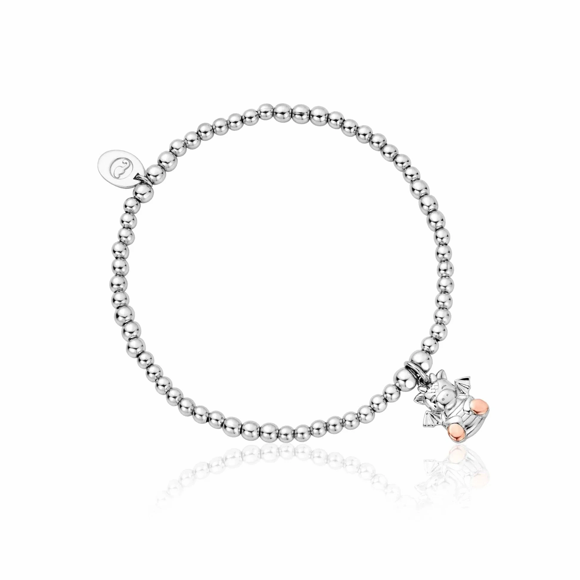 Clogau Clogau Ciwt Dragon Affinity Sterling Silver Bead Bracelet D