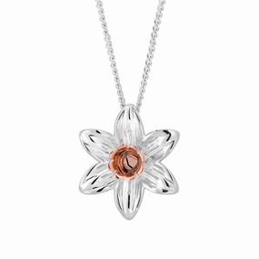 Clogau Daffodil Sterling Silver Necklace