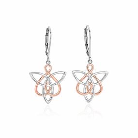 Clogau Fairies of the Mine White Topaz Sterling Silver Drop Earrings