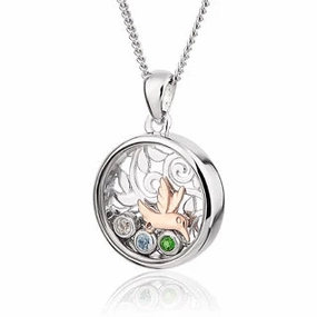 Clogau Hummingbird Sterling Silver Inner Charm Necklace D