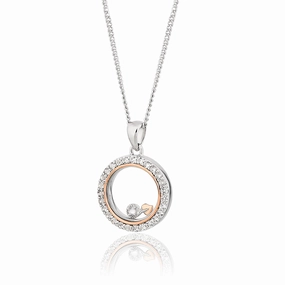 Clogau Inner Charm D Tree of Life Sterling Silver White Topaz Necklace D