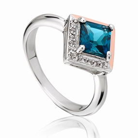 Clogau Kensington Love Story Sterling Silver Ring D