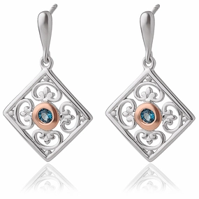 Clogau Kensington Palace Silver Drop Earrings