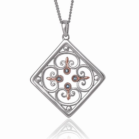 Clogau Kensington Palace Sterling Silver Topaz Necklace