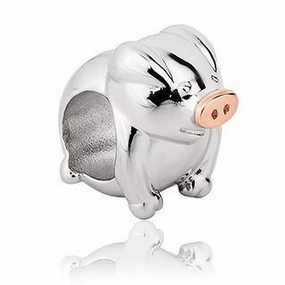 Clogau Milestones Sterling Silver Pig Charm D