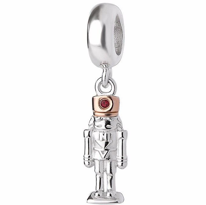 Clogau Nutcracker Swarovski Red Topaz Milestones Charm D
