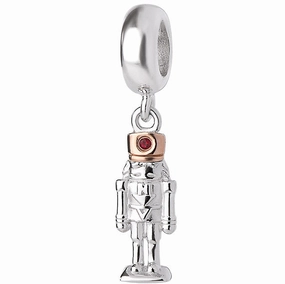 Clogau Nutcracker Swarovski Red Topaz Milestones Charm D