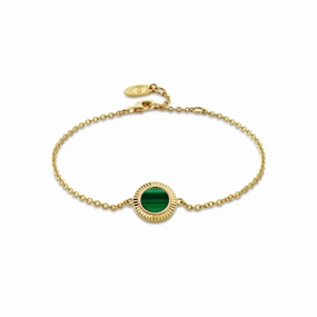 Clogau Reflections of Padarn Gold and Malachite Bracelet