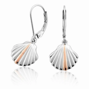 Clogau Shell Sterling Silver Drop Earrings D