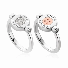 Clogau Signature Sterling Silver Button Ring