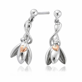 Clogau Snowdrop Sterling Silver Earrings