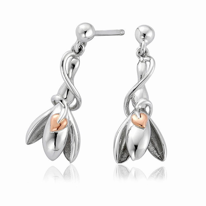 Clogau Snowdrop Sterling Silver Earrings
