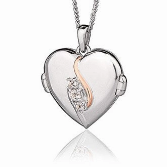 Clogau Spirit Sterling Silver White Topaz Locket