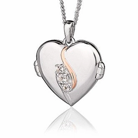 Clogau Spirit Sterling Silver White Topaz Locket