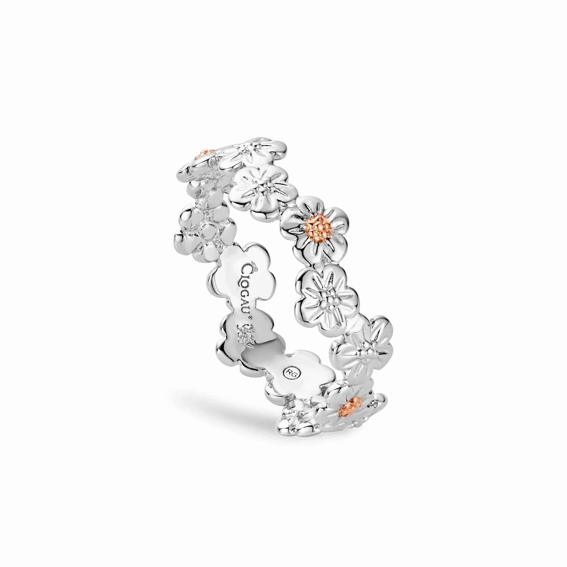 Clogau Sterling Silver Forget Me Not Ring