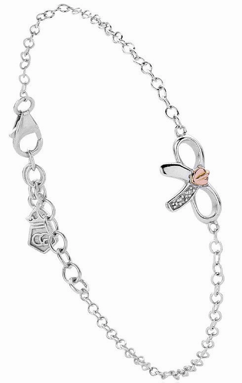 Clogau Tree of Life Bow Silver Bracelet D