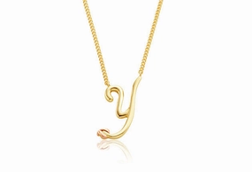 Clogau Tree Of Life Initials Letter Y 9ct Yellow Gold Necklace