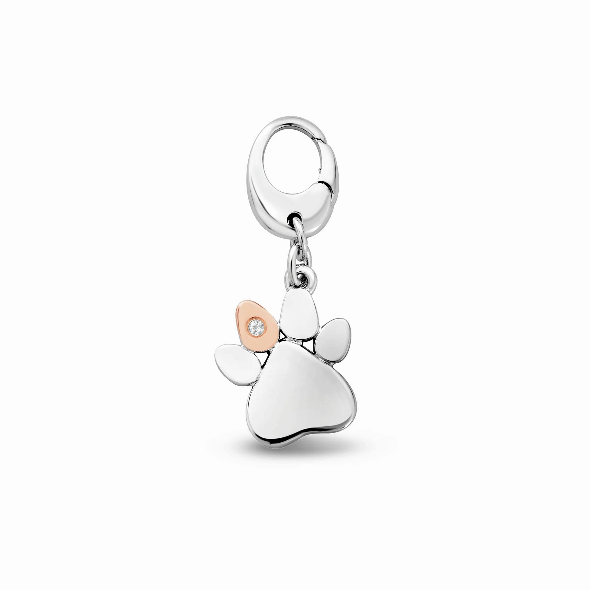 Clogau Tree of Life Insignia Silver Paw Prints Charm