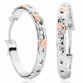 Clogau Tree Of Life Sterling Silver Hoop Earrings D