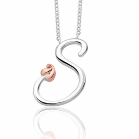 Clogau Tree of Life Sterling Silver Initials Letter S Necklace D