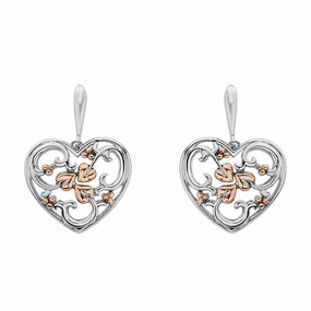 Clogau Tree of Life Sterling Silver One Heart Earrings D