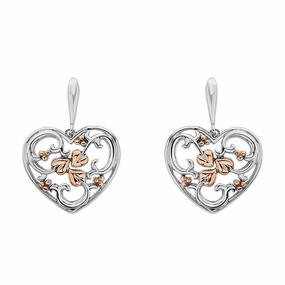 Clogau Tree of Life Sterling Silver One Heart Earrings D