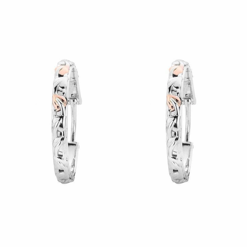 Clogau Tree Of Life Sterling Silver Small Hoop Earrings D