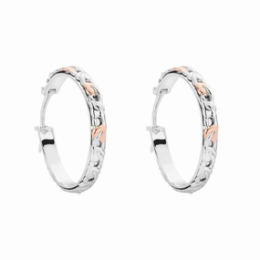 Clogau Tree Of Life Sterling Silver Small Hoop Earrings D