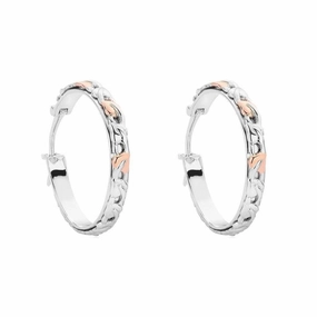 Clogau Tree Of Life Sterling Silver Small Hoop Earrings D