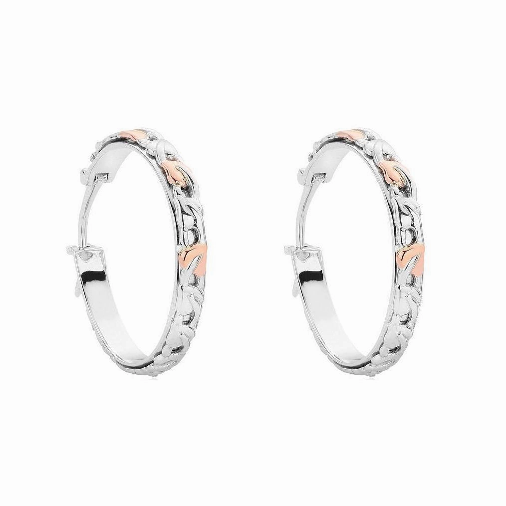 Clogau Tree Of Life Sterling Silver Small Hoop Earrings D