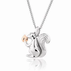 Clogau Tree of Life Touchwood Sterling Silver Squirrel Necklace D