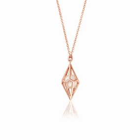 Clogau Watching Chamber Caged 9ct Gold White Pearl Pendant