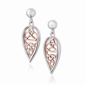 Clogau Welsh Royalty Sterling Silver Earrings D