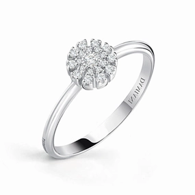 Damiani Margherita 18ct White Gold 0.10ct Diamond Ring