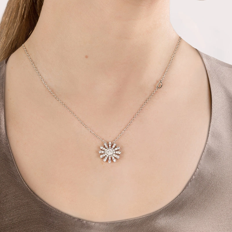Damiani Margherita 18ct White Gold 0.65ct Diamond Necklace