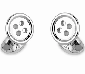 Deakin & Francis Cufflinks Sterling Silver Button