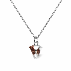 Dog Fever Sterling Silver Enamelled Jack Russell Terrier Muzzle Necklace D