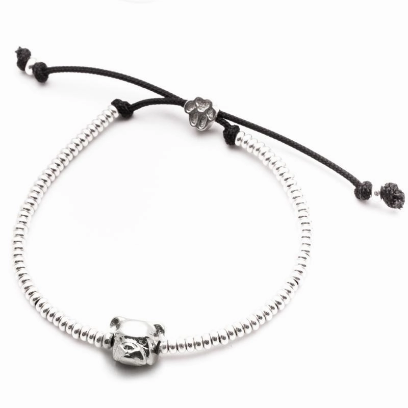 Dog Fever Sterling Silver English Bulldog Muzzle Bracelet D