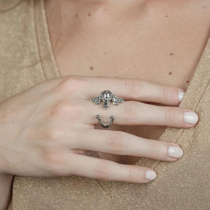 Dog Fever Sterling Silver English Cocker Spaniel Hug Ring