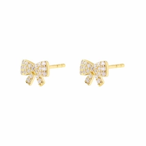 Earring - CZ Bow Studs