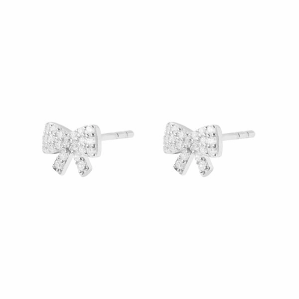 Earring - CZ Bow Studs