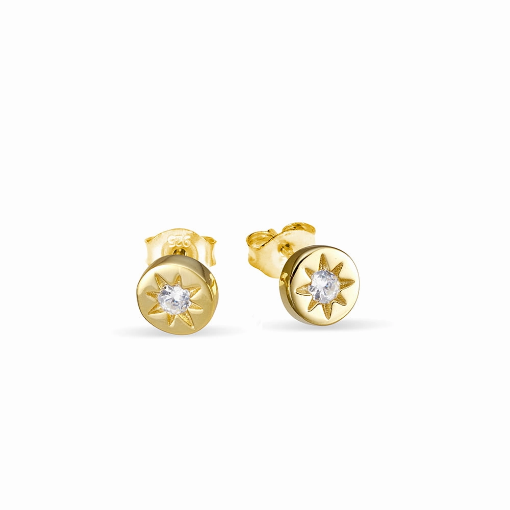 Earring - CZ North Star Studs