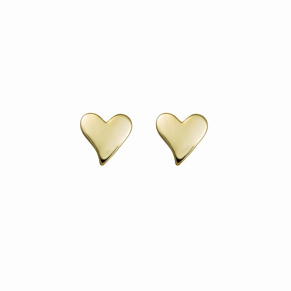 Earring - Flat Heart Studs