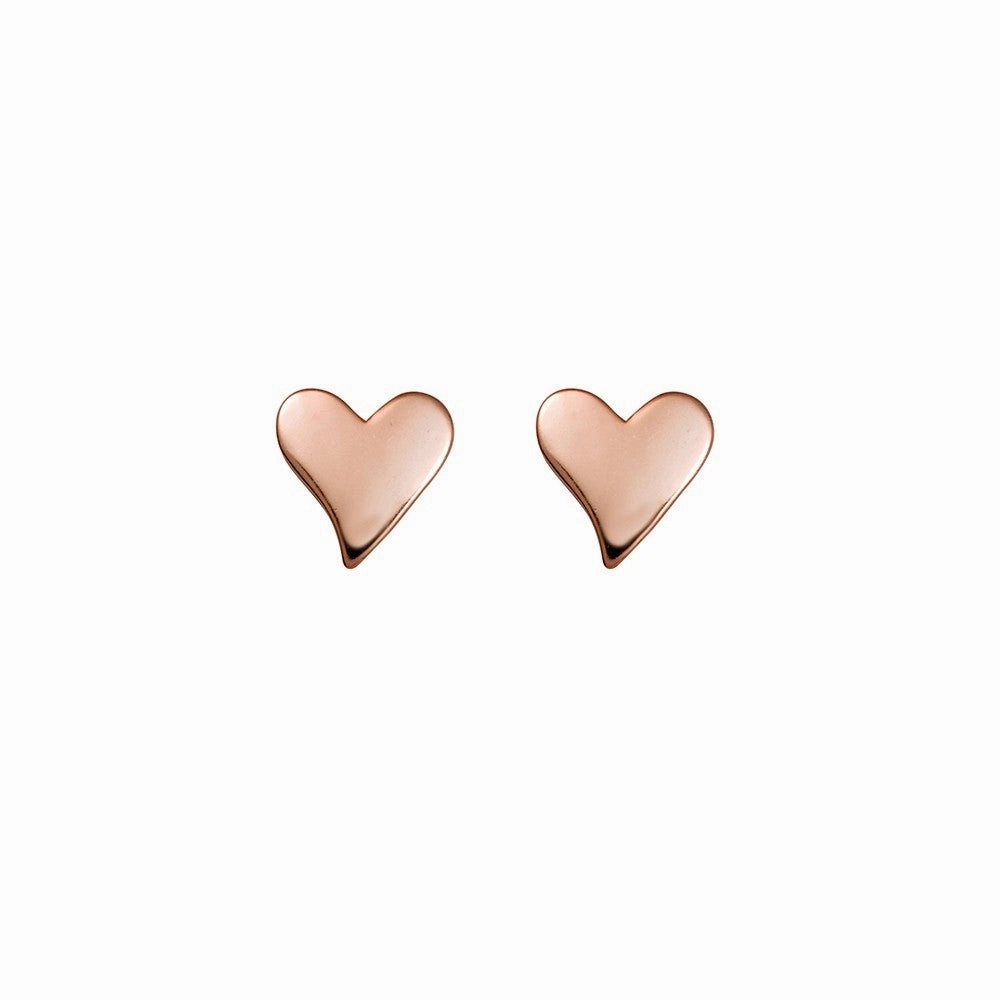 Earring - Flat Heart Studs