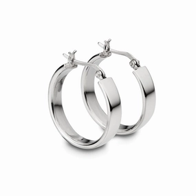 Earring - Flat Hoops - 2 colours