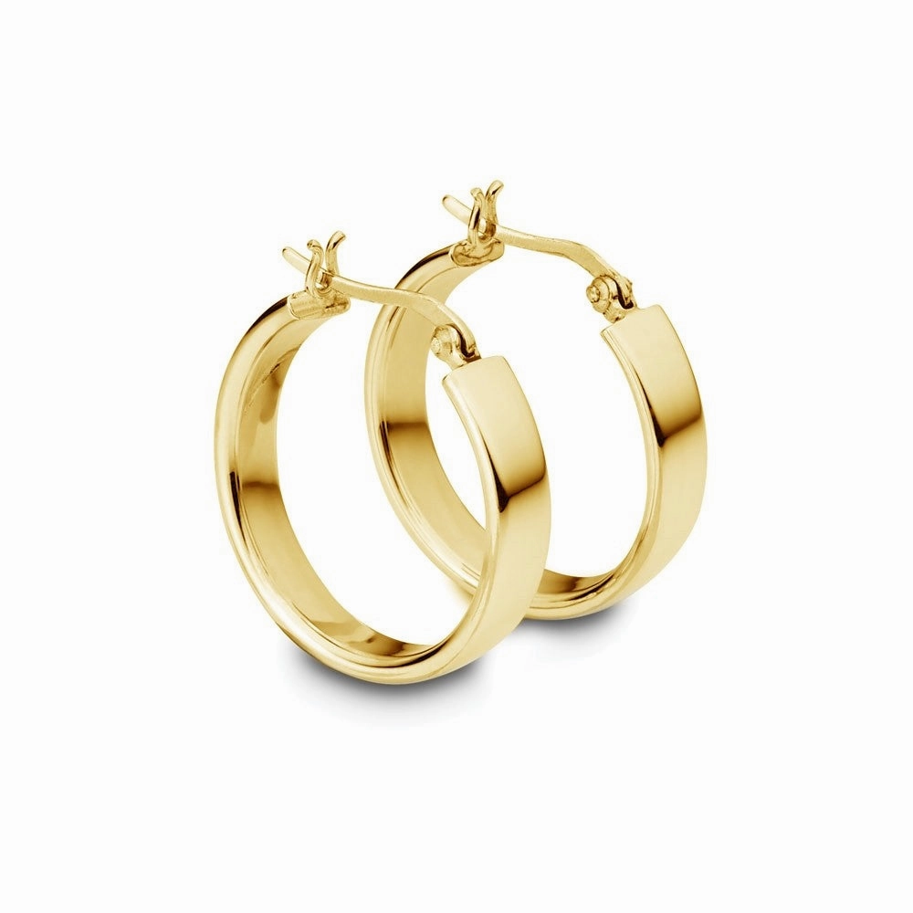 Earring - Flat Hoops - 2 colours